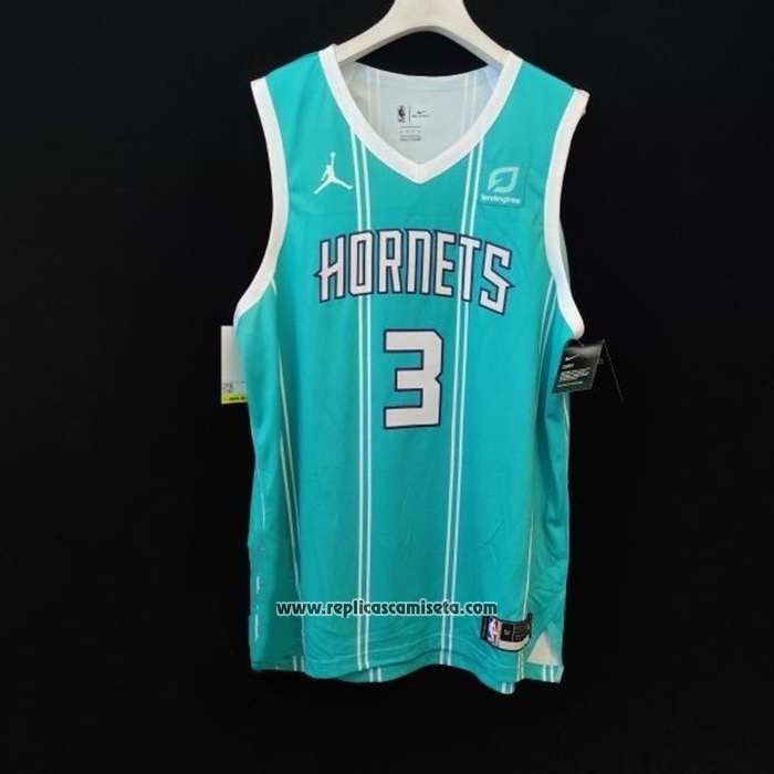 Camiseta Charlotte Hornets Terry Rozier III #3 Icon Autentico 2020-21 Verde